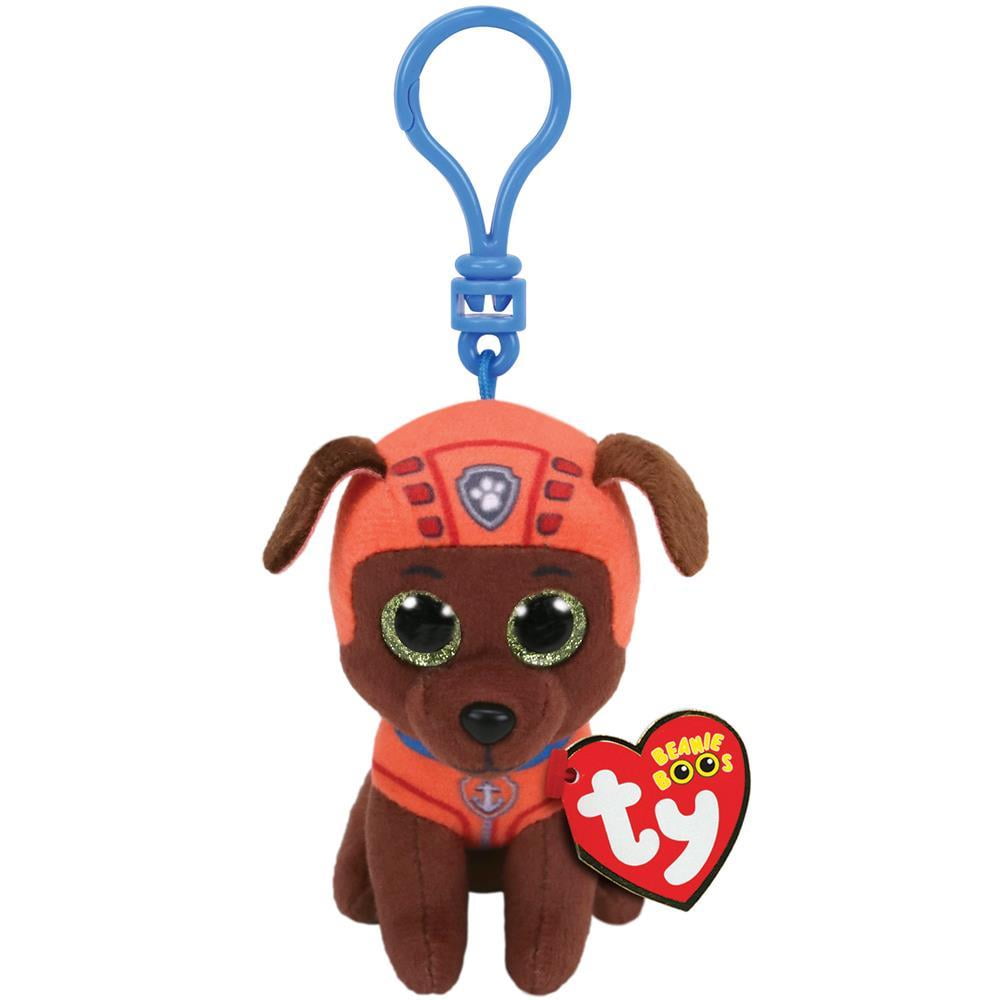 TY Beanie Boos 3" Paw Patrol ZUMA Key Clip Stuffed Animal Plush MWMTs Heart Tags 