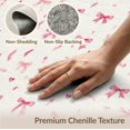 thumbnail image 6 of ODIKA Pink Coquette Round Ribbon Motif Boho Scattered Border Seamless Non-Slip Chair-Friendly for Dining Room, Large Office, Lounge, 6 of 7