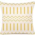 thumbnail image 4 of Juego de 4 fundas de almohada de 18 x 18 pulgadas, funda de almohada decorativa de tela de lino para exteriores para sofá, cama, coche, 45 x 45 cm (amarillo, 18 x 18, juego de 4), 4 of 5