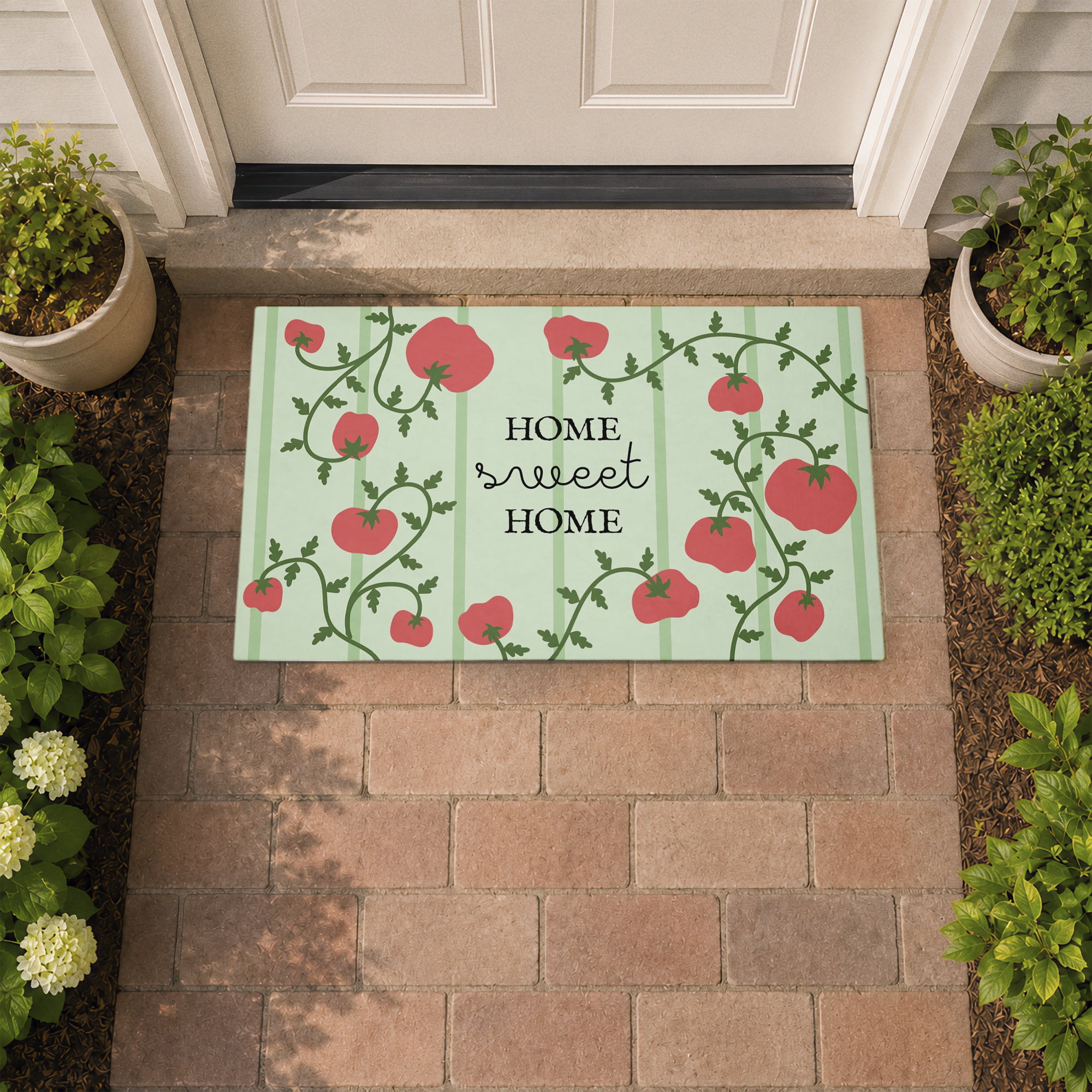 Stupell Industries Welcoming Tomato Vines Printed Outdoor Door Floor Mat, design by Lil' Rue