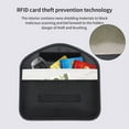 thumbnail image 1 of Mobile Signal Blocking Bag, Radiation Shielding Pouch, 6.5 Inch Size, Anti-Interference Design, For Pregnant Women, Office/Travel Use, EMF Protection, Demagnetization Safe Storage | Plastic, Black, 1 of 8