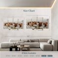 thumbnail image 3 of Elephant Stock Winter Highland Cows Wall Art - Horizontal Multi Panel Canvas - Living Room Wall Decor - Animal Multi Panel - Brown And Orange Decor - 75" x 48", 3 of 4