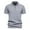 Gray, variant on JTieacloth Collar Shirt for Men Mens Summer Lapel Casual Knit Shirt Fashion Solid Color Cotton Short Sleeve Tops Green L