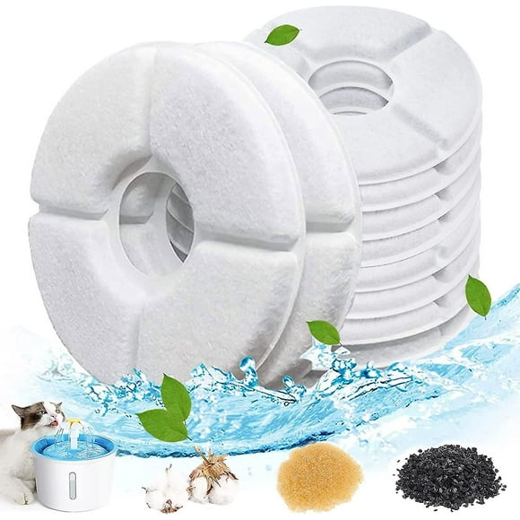 Cat Fountain Filters [10 Pieces] Cat Drinking Fountain Filter