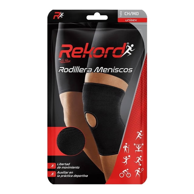 Rodillera Elástica Meñiscos Le Roy Rekord 1 pieza CH/MD Negro