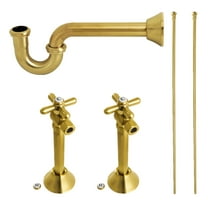 Kingston Brass KPK807 Trimscape Traditional Plumbing Supply Kit Combo, Brushed Brass