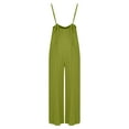thumbnail image 4 of Zekutng 2 Piece Sets for Women Loose Washed Frayed Wide Leg Overalls with Denim Jumpsuit,Sizes S-3XL, 4 of 7