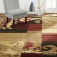 thumbnail image 2 of Home Dynamix Catalina Pierre Contemporary Scroll Area Rug, Brown/Red, 3'3"x5'2", 2 of 6