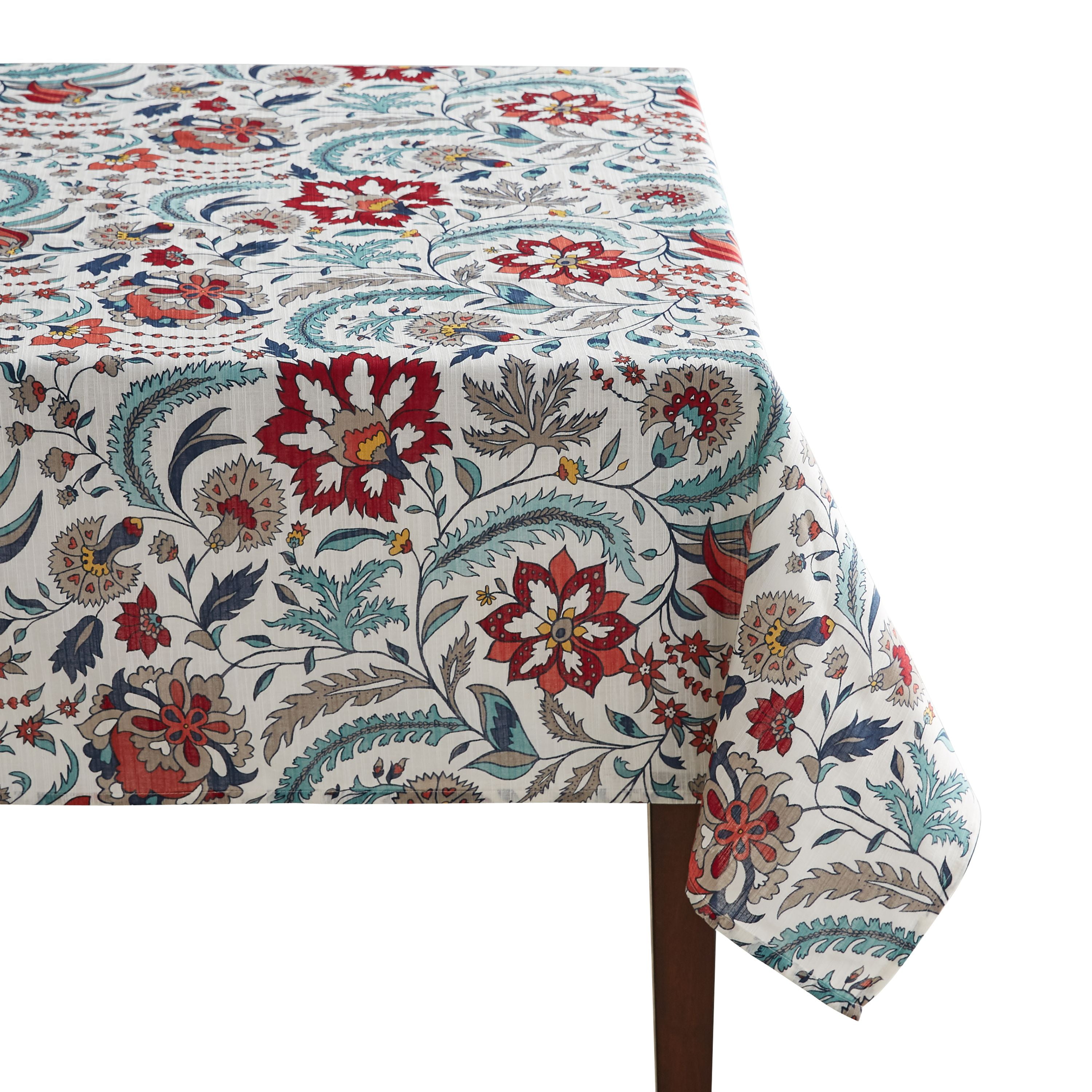 INTERESTPRINT Sunflowers with Pomegranate Rectangle Tablecloth 60 x 84 Inch