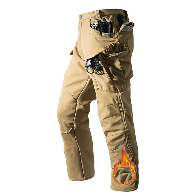 Yaoyar Mens Outdoor Cargo Pants Casual Jogger Multi Pockets Outdoor Hiking Work Sweatpants