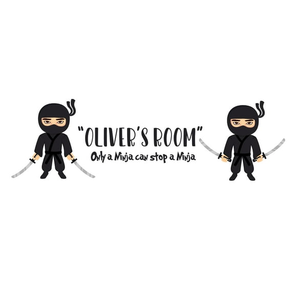 ANIME - Martial Arts Gym Decal - Customized Name Kids Bedroom Nursery Karate Martial Arts Gym Quotes Décor Anime Design Vinyl Wall Decal Sticker - Home Living Room Wall Decoration 10" x 3"