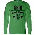 thumbnail image 3 of Inktastic Ohio Awesome Since 1803 Long Sleeve T-Shirt, 3 of 5