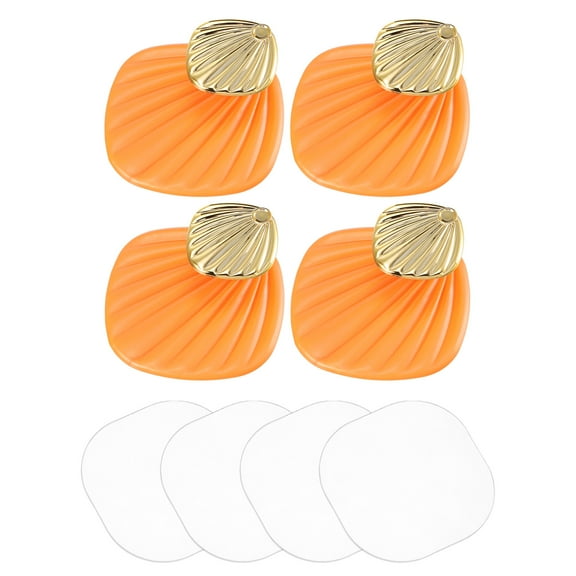 Towel Hooks, 4Pcs Stainless Steel Wall Hooks/Adhesive Hooks, Robe Hooks Decorative for Kitchen (Orange)