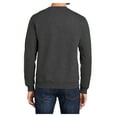 thumbnail image 2 of Mens Core Fleece Classic Crewneck Cotton/Poly fleece Sweatshirt Dark Heather Grey XL, 2 of 6