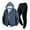 Gray, variant on LEKWK Fleece Lined Tracksuit Men 2 Piece Outfit Winter Warm Athletic Sweatsuit Zip Up Hoodie and Joggers for Gym Running Activewear