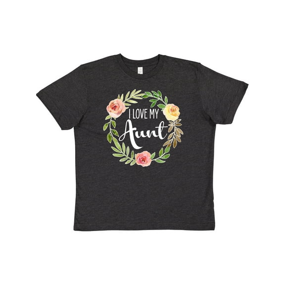 Inktastic I Love my Aunt- flower circle Youth T-Shirt
