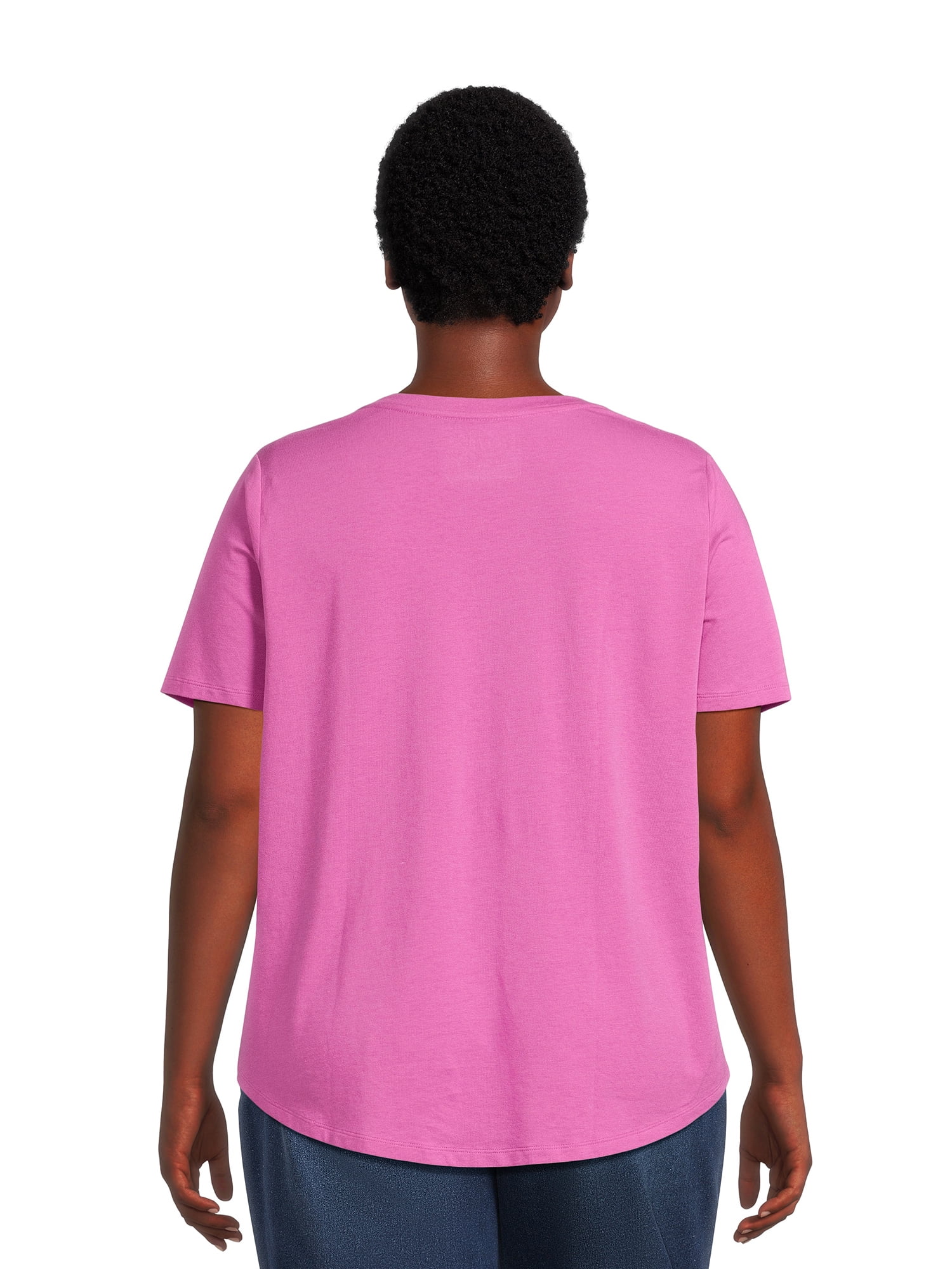 Terra & Sky Women’s Plus Size V-Neck Tee