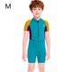 thumbnail image 2 of Niños trajes de baño Sunprotection traje de buceo ultrafino Neopreno Nylon traje de baño de una sola pieza para el buceo juvenil Snorkeling Surfing Natación amarillo M Kearding OD003672-02, 2 of 7