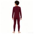 thumbnail image 2 of Woolcano Kids 100% Merino Wool Base Layer Set Unisex Thermal Underwear for Girls & Boys Ski Winter, 2 of 6