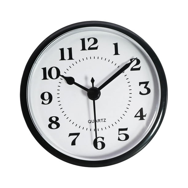 Reloj de mesa redondo decorativo, silencioso, con esfera abierta y fácil de leer. números arábigos