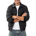 thumbnail image 2 of Lyrehush Men's Casual Fall Jackets Windproof Lightweight Big and Tall Windbreaker Collared Golf Jacket, 2 of 7