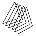 thumbnail image 2 of Flmtop Étagère de Rangement en Fer Style Nordique Triangle pour Livres et Magazines, 2 of 10