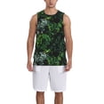 thumbnail image 6 of Rocae Lush Foliage Green Plant for Men's Basketball Jersey Lightweight and Breathable Athletic Tank Top,Quick-Drying Sports Jersey Large, 6 of 9