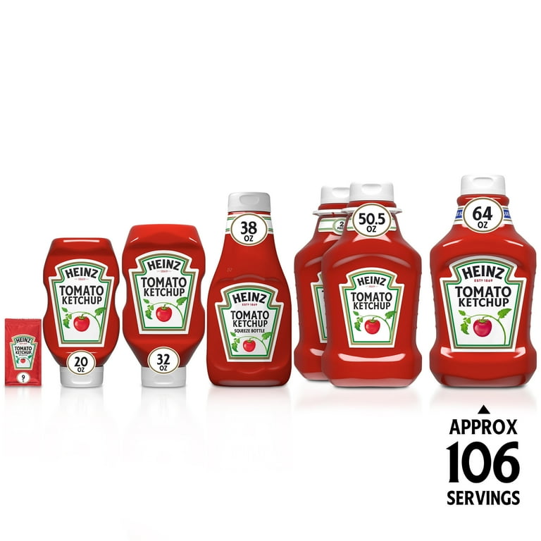 Heinz Tomato Ketchup Value Size, 64 oz Bottle - Walmart.com Heinz Tomato Ketchup Value Size, 64 oz Bottle - Walmart.com