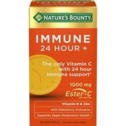 Natures Bounty Immune 24 Hour +, The only Vitamin C with 24 Hour Immune Support from Ester C, Rapid Release Softgels, 50 Count