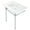 White / Polished Chrome, variant on Kingston Brass KVPB31227W41 Dreyfuss 31" Ceramic Console Sink with Stainless Steel Legs (4-Inch, 3-Hole), White/Polished Chrome