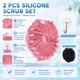 thumbnail image 4 of 2 Piece Silicone Soft Bristle Essential Bathroom Cleaning Items & Home, 4 of 5