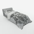 thumbnail image 3 of Ambesonne Paisley Bedding Set 4 Pcs, Mermaid in Ocean, Queen, Black Grey, 3 of 3
