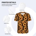 thumbnail image 3 of Lsque Red Black Plaid Sunflower Pattern Mens Polo Golf Shirts Funny Graphics Shorts Sleeve Button Shirts Baseball T-shirt-Medium, 3 of 7