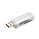 thumbnail image 1 of Lector de tarjetas Irfora Lector de tarjetas todo en uno USB 2.0 Mini portátil para SD / SD / TF / MS Duo / Micro MS (M2) / Ms Pro Duo Irfora Lector de tarjetas, 1 of 7
