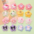 thumbnail image 4 of Recién llegado, Hello Sanrio My Melody, colgantes de zapatos Croc de resina grandes con dibujos animados para niños, decoraciones navideñas, parte posterior plana, venta al por mayor, 4 of 4