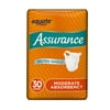 Assurance Incontinence Belted Shield Unisex, Moderate, One Size, 30 Ct ( 6 Packs of 30 counts - 180 counts total)