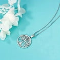 thumbnail image 2 of 1pc Dazzling Tree of Life Necklace - Delicate & Elegant Pendant Jewelry with Adjustable Chain, A Meaningful Gift for Her, 2 of 5