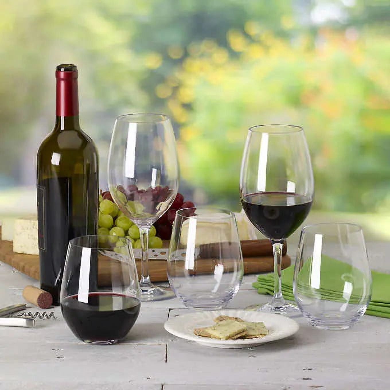 Shatterproof Tritan Stemmed Fancy Wine Glasses Goblets, Resalable | 4 Set |  Bright Colors Glass Look…See more Shatterproof Tritan Stemmed Fancy Wine