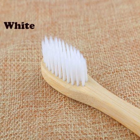 New Environmental Personal Health Durable Teeth Protector Bamboo Toothbrush Soft Medium Brushes Oral Care WHITE