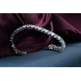 thumbnail image 2 of Silver & Stone Jewels Cushion Cut Blue Cubic Zirconia 14K White Gold Finish Silver Tennis Bracelet, 2 of 4