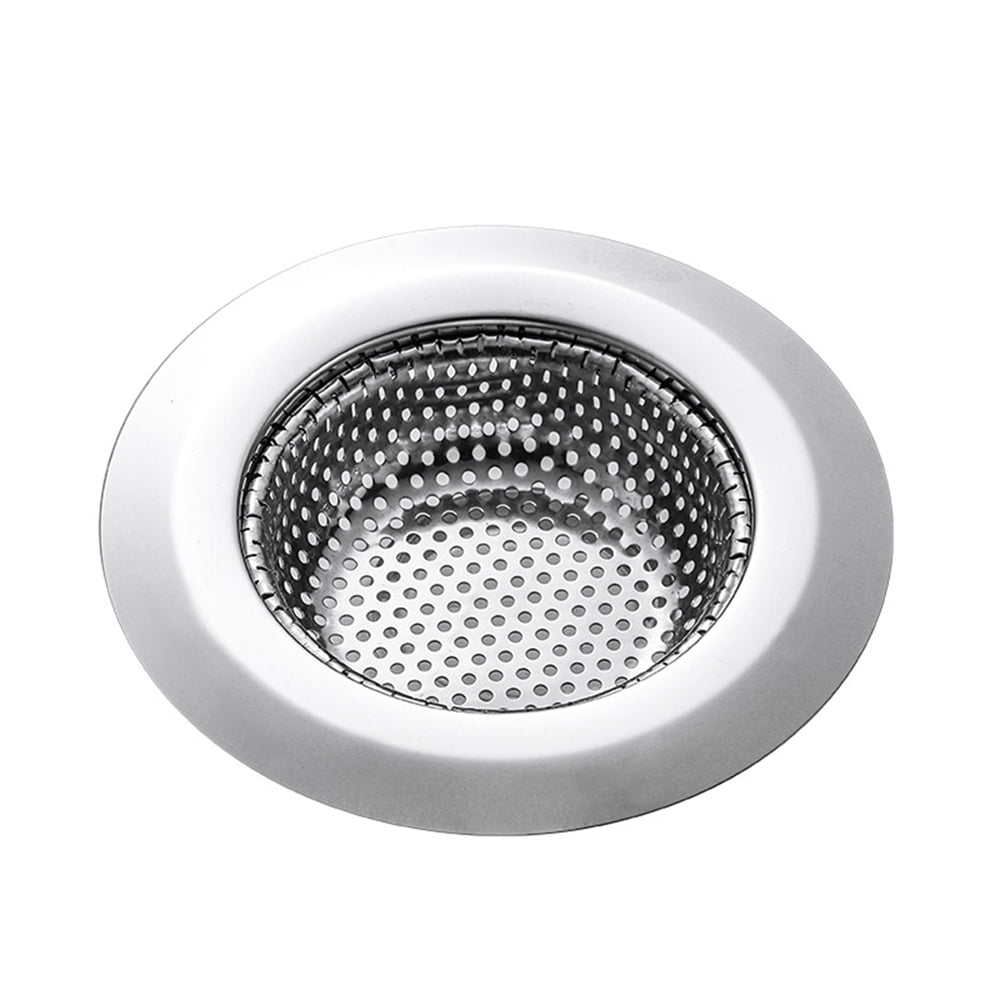 Maustic 2pcs Stainless Steel Sink Strainer, Kitchen Sink Drain Filters Anti-Clogging Rust Free Sink Strainer, Size: 4.4*1.6, Silver