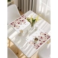 thumbnail image 5 of Red Spring Floral Placemats Set of 8, Elegant Pastoral Flowers Watercolor Placemats for Dining Table, Place Mats for Kitchen Tabletop, Waterproof Wipeable Dining Table Mats Set, 5 of 9