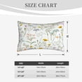 thumbnail image 4 of Naloa flower and leaf Pillowcase, Cool Pillowcase, Lightweight, Breathable, Skin Friendly Pillowcase, Hidden Zipper (No pillow core)-20"x30", 4 of 6