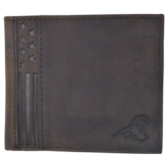 Real Leather Mens Bifold USA Wallet RFID Blocking Slim Minimalist Front Pocket ID Window US Design