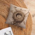 thumbnail image 6 of Decorations Pillow Covers Bless Our Nest Pillow Cover Rustic Chic French Country Botanical Bird Nest Sofa Pillow Cover Pillows for Couch Sofa Patio Furniture Home Decor 20"x20", 6 of 7