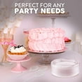thumbnail image 3 of FRAMO Disposable Clear Plastic Dessert Plates 6 Inch (180 Pack) Microwaveable Small Plastic Plates In Bulk for Parties. Catering. BBQ, Travel, 3 of 6