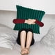 thumbnail image 4 of Plushs Pillowcase Solid Color Striped Pillowcase Living Room Sofa Cushion Cover, 4 of 6