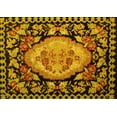 thumbnail image 1 of Ahgly Company Machine Washable Indoor Rectangle Medallion Yellow French Area Rugs, 5' x 7', 1 of 4