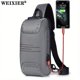 thumbnail image 1 of WEIXIER 1pc Men's Waterproof Oxford Fabric Waist Bag With USB Charging And Combination Lock Give Gifts To Men On Valentine's Day Gift For Father, 1 of 1