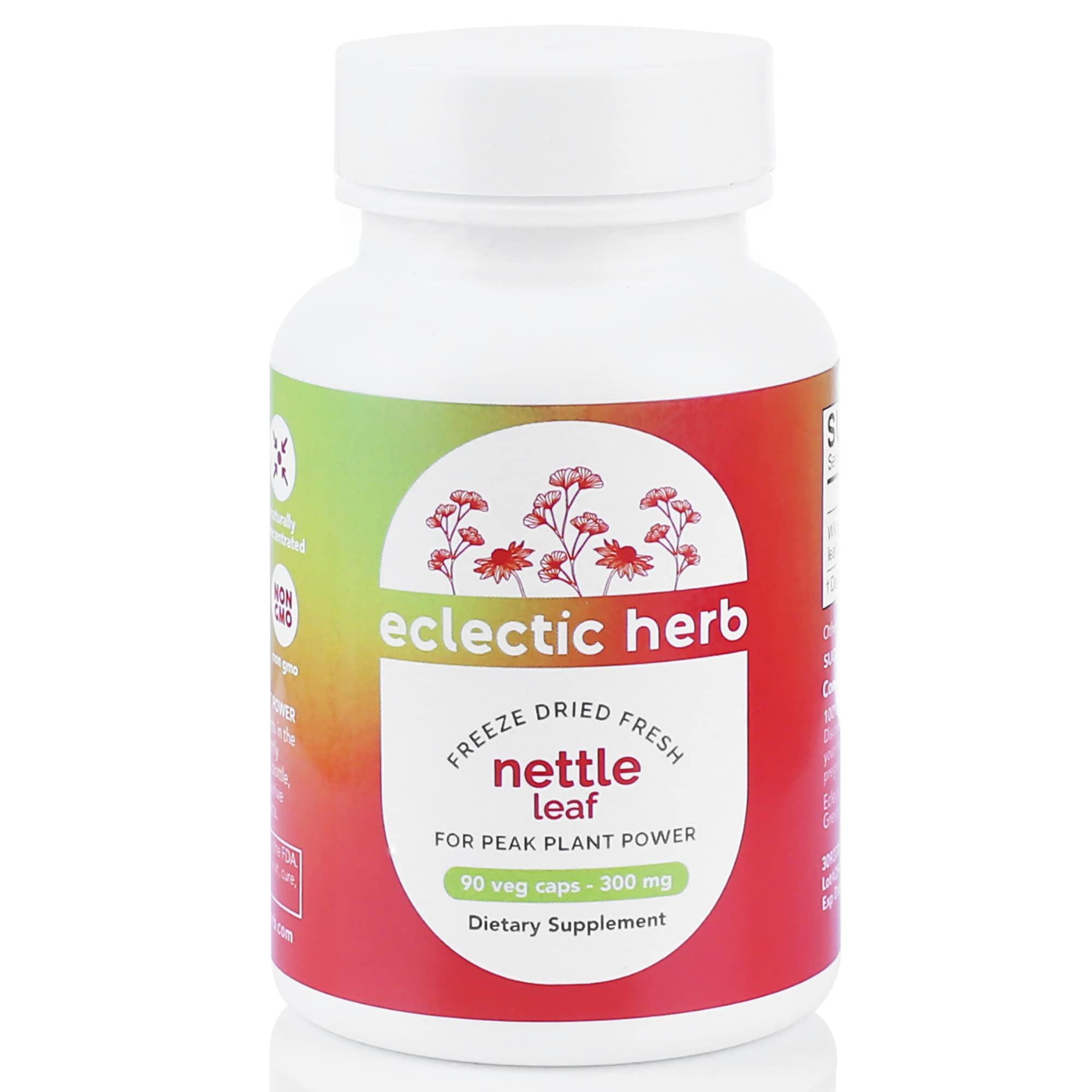 Eclectic Institute Raw FreezeDried NonGMO Nettle Leaf Healthy Sinus Support, Histamine